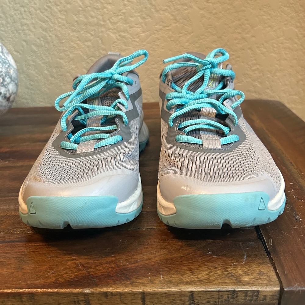 KEEN NXIS Speed Hiking Shoes Women 8‎ Gray Teal Trail Sneaker 1029008 - Picture 6 of 11